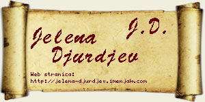 Jelena Đurđev vizit kartica